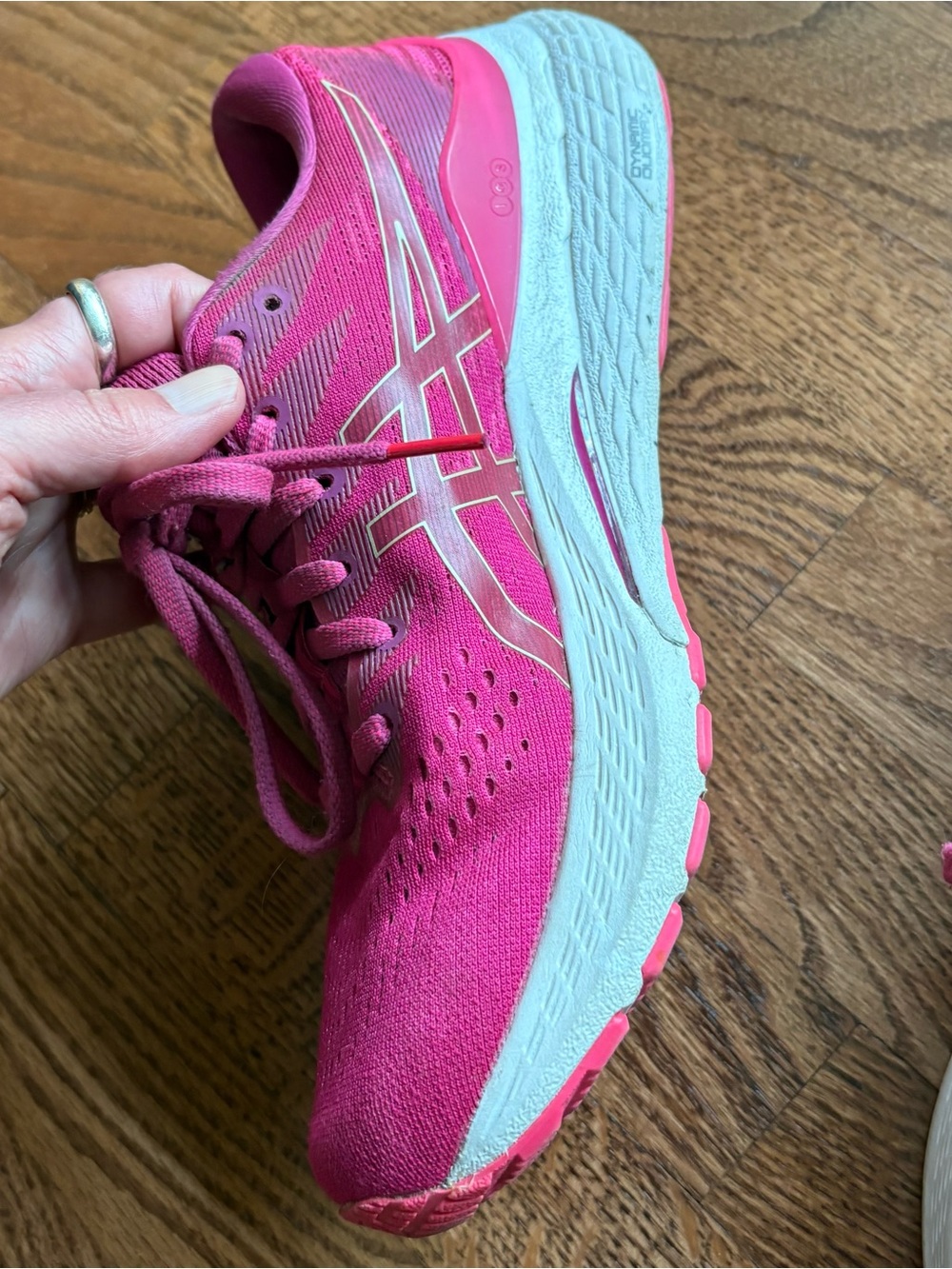 ASICS Women's GEL-Kayano 23 Hot Pink Running Sneakers - Picture 4 of 10